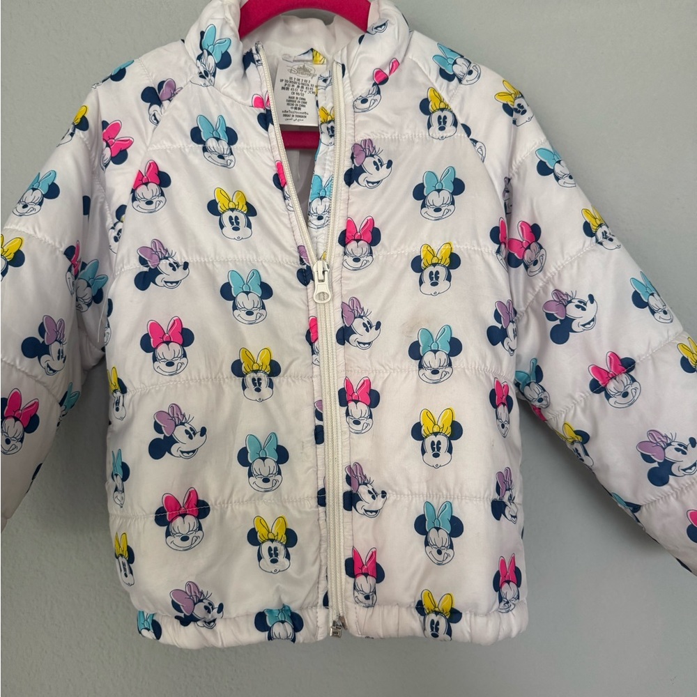 Colorful Disney Character Puffer Jacket